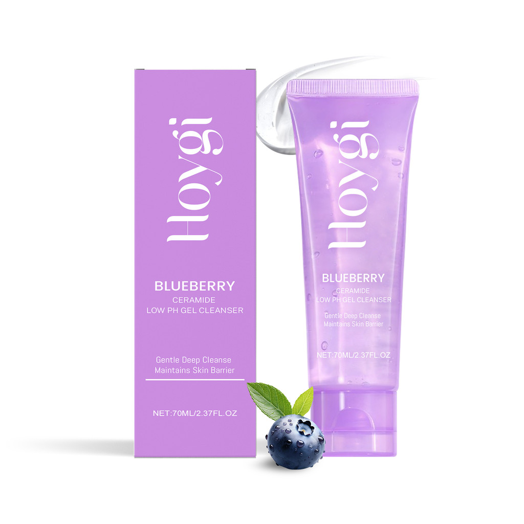Hoygi Blueberry Ceramide Facial Cleanser Gel Hydrating Face Wash 70ml G5KR