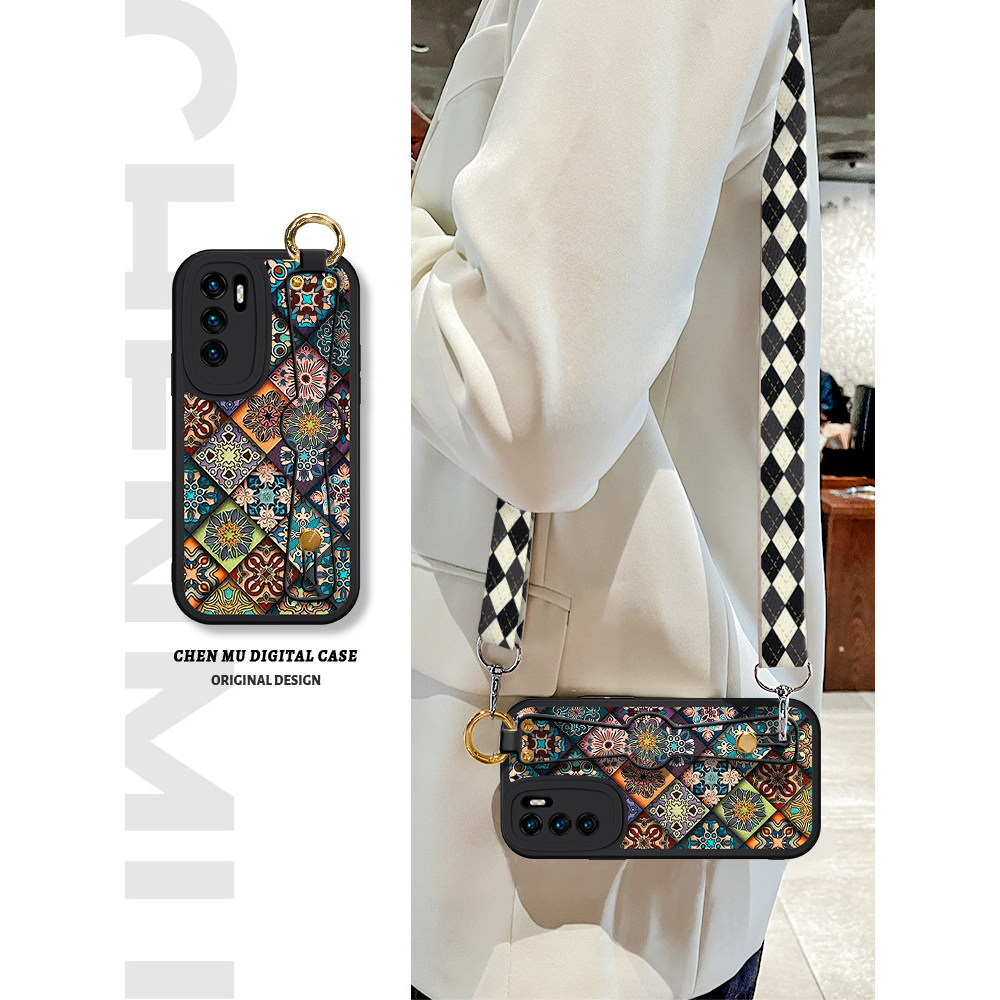 เหมาะสําหรับ OPPOFindx9 เคสโทรศัพท์หลากสีเพชร Totem 3/5Pro สายคล้อง Crossbody k10 เชือกเส้นเล็กสายรั