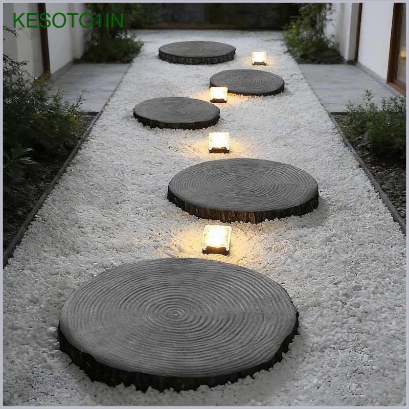 [kesoto1in] แม่พิมพ์หินปูโมเดลซีเมนต์แบบใช้ซ้ําได้ DIY รูปแบบคอนกรีตสําหรับทางเดินสวน Slab การหล่อกลางแจ้งสําหรับหม้อหลังบ้านและลานบ้าน