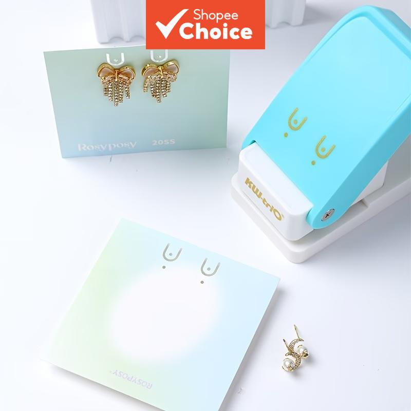 KW-triO ที่เจาะหู/สร้อยคอ/พวงกุญแจ 1 ชิ้น, ที่เจาะเครื่องประดับ DIY, ที่เจาะบัตร/รูปถ่าย