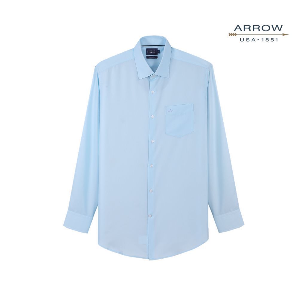 ARROW เสื้อเชิ้ตทำงานผู้ชาย แขนยาว | NON IRON (CoolMode) ทรง Modern Smart สี ฟ้า รหัส MACM743-BU