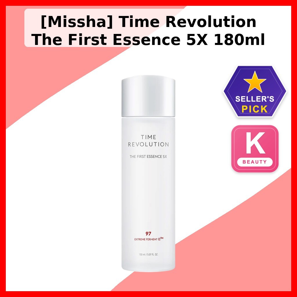 [Missha] Time Revolution The First Essence 5X 180ml / Korean Essence / Radiant Skin / ของแท้ 100% โด