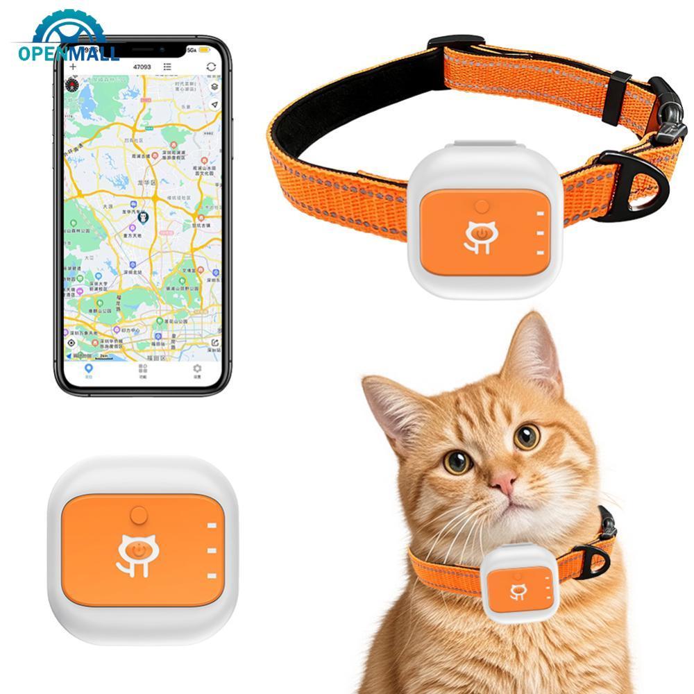 OPENMALL สมาร์ท GPS Pet Tracker กันน้ํากลางแจ้ง Global Positioning Locator Anti-lost Tracking Collar