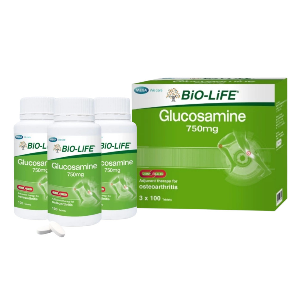 BIO-LIFE Glucosamine 750mg 100s × 3 (Tablets)