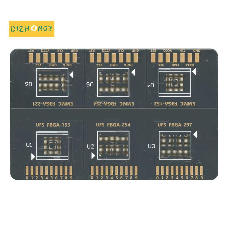 [dizhong2]Flash 64 BGA ISP Board Flash 64 FBGA EMC UFS ISP สําหรับ F64 Lite Ultra Box 153 254 221 15