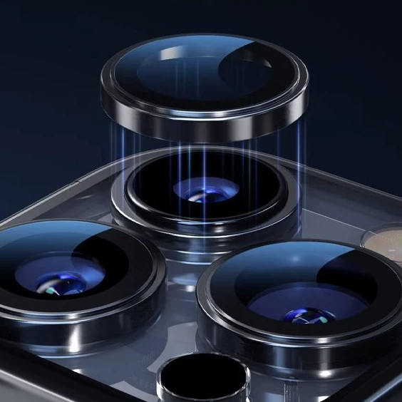 🌈หนึ่งฟิล์มเลนส์ป้องกัน 1pc Camera Lens for iPhone17pro 11 12 13 14 15 16 PRO MAX 11 12MINI 14 15 16 PLUS ระดับพรีเมี่ยม