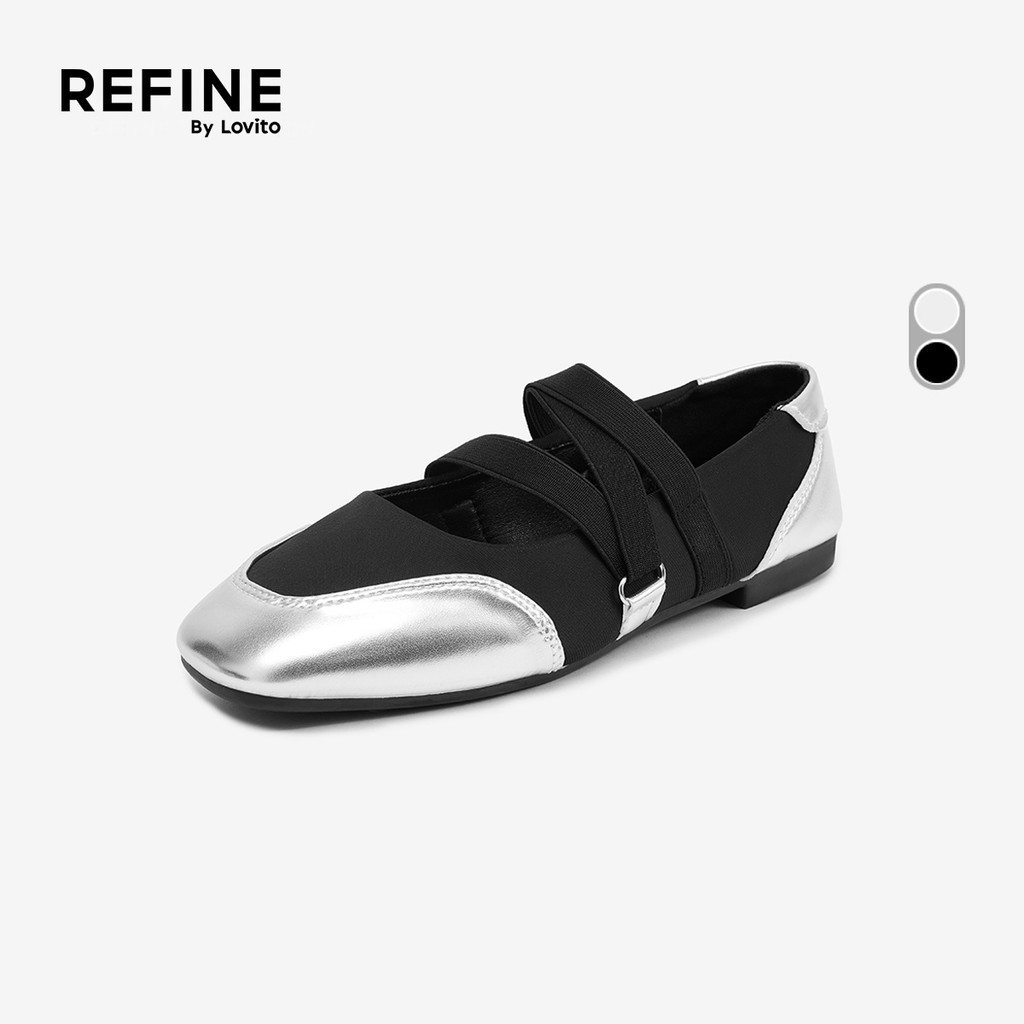 (Refine by Lovito) รองเท้าบัลเล่ต์แฟชั่นลําลองสําหรับผู้หญิง LR24EX005