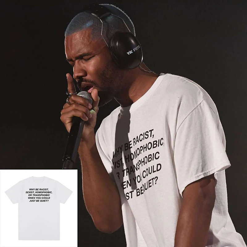 Frank Rapper Hip Hop T-shirt Blond Cotton Men