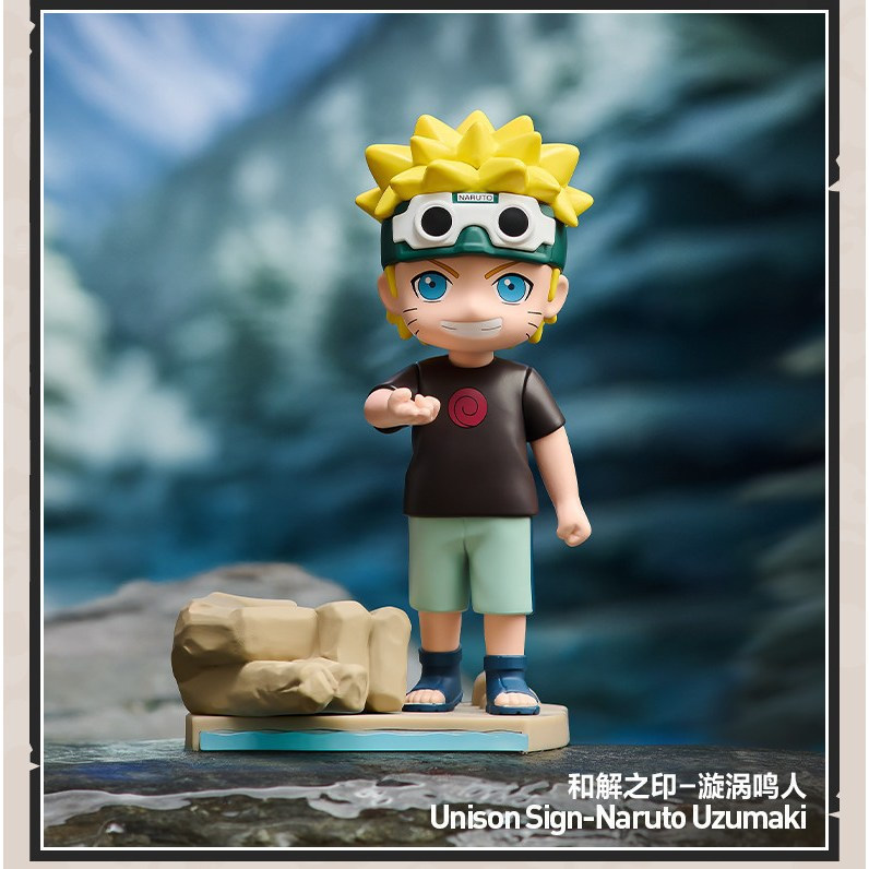 POPMART Secret Set Naruto Shippuden ในวัยเด็กกล่องตาบอด Sasuke Uchiha Naruto Uzumaki CMHD