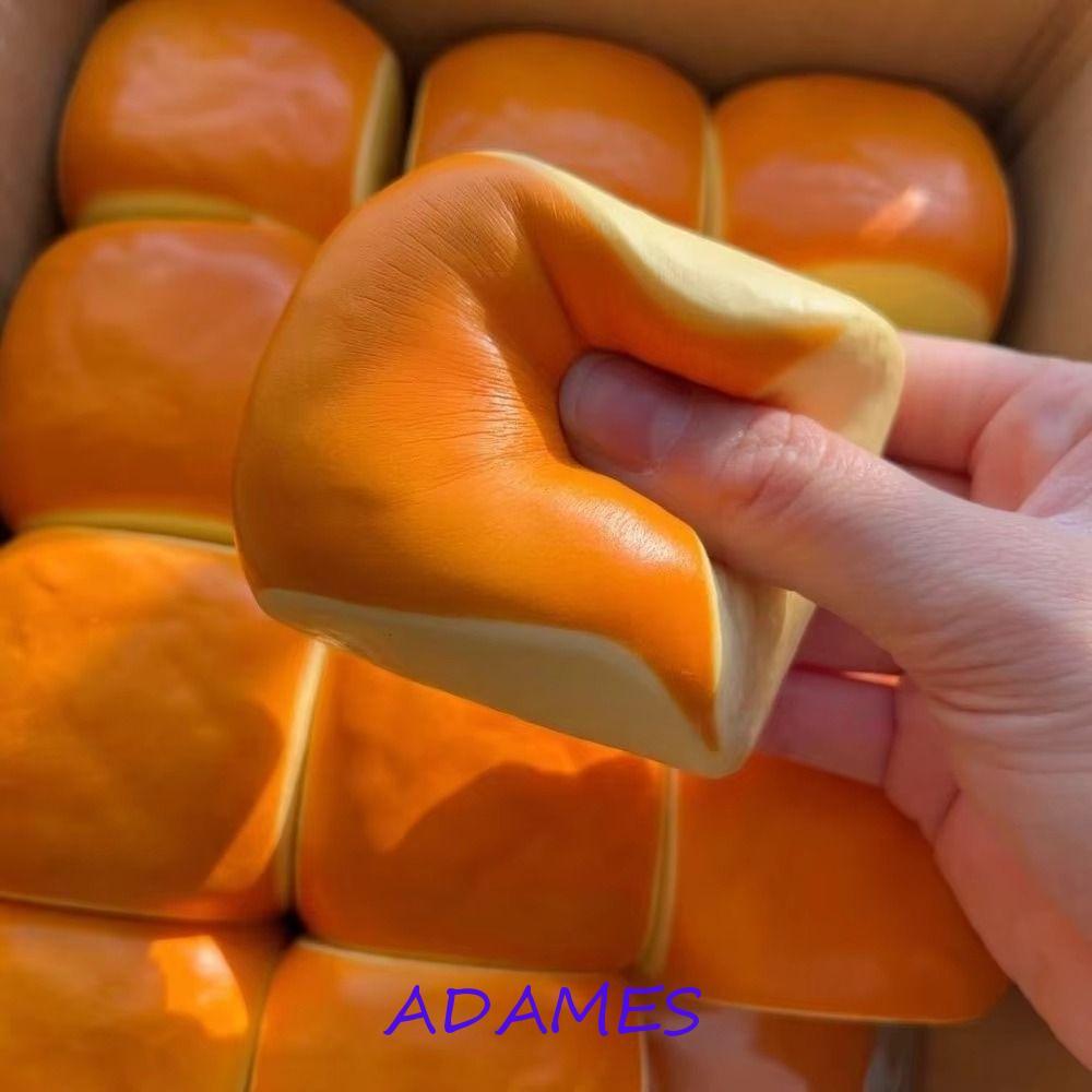 ADAMES ขนมปังฮาวาย Squishy, มือผ่อนคลายจําลอง Sensory Fidget Ball, ของขวัญเด็ก Soft Calming Slow Rising Sticky ช้า Rebound ของเล่นเด็กผู้ใหญ่