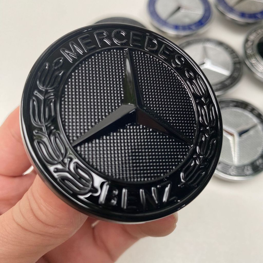 เหมาะสําหรับ benz benz Hood ป้ายตกแต่ง ABCE S-Class GLC GLK CLA CLS Hood ป้ายแบนด้านหน้าป้ายรถดัดแปลงรถอุปกรณ์เสริม
