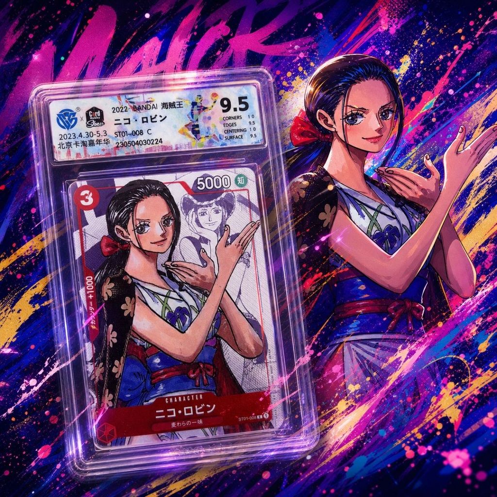[CCG9.5] การ์ด Bandai One Piece OPCG เวอร์ชั่นญี่ปุ่น 25th Anniversary Robin Grade Card เวอร์ชั่นแท้
