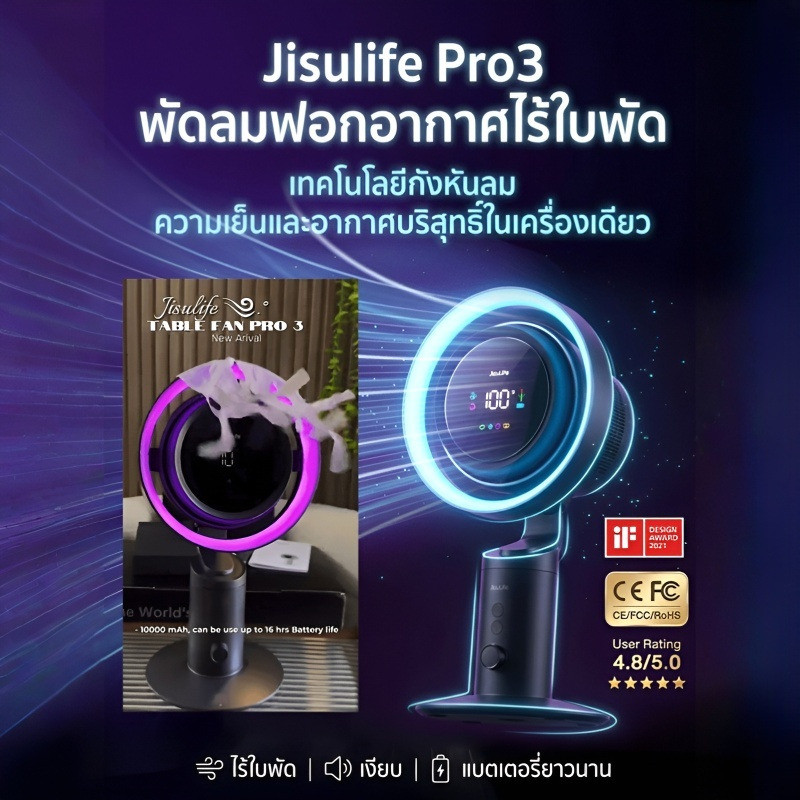 ✨ลดราคา✨พัดลมตั้งโต๊ะPro F99/ระบบฟอกอากาศ/ปรับระดับได้ 100 ระดับ/พัดลมไอเย็น/พร้อมจอแสดงผลLED/พัดลมปรับอากาศ/พัดลมปรับระดับได้/พัดลมเงียบ/ใช้งานได้ทุกที่/ใช้ในบ้าน/ใช้ในสำนักงาน/พัดลมหมุนเวียนอากาศอัจฉริยะ