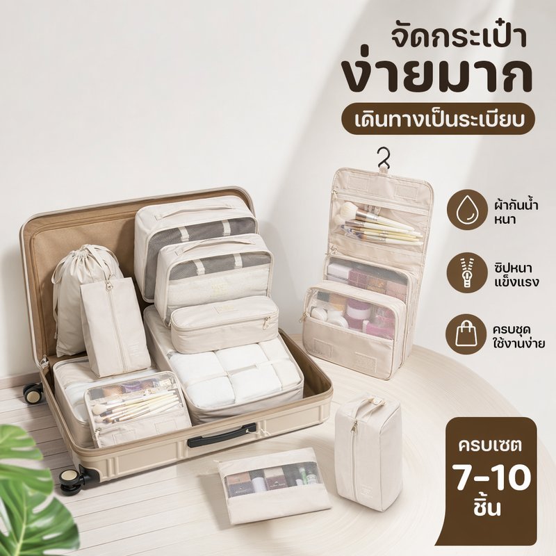 ถุงจัดระเบียบกระเป๋าเดินทาง