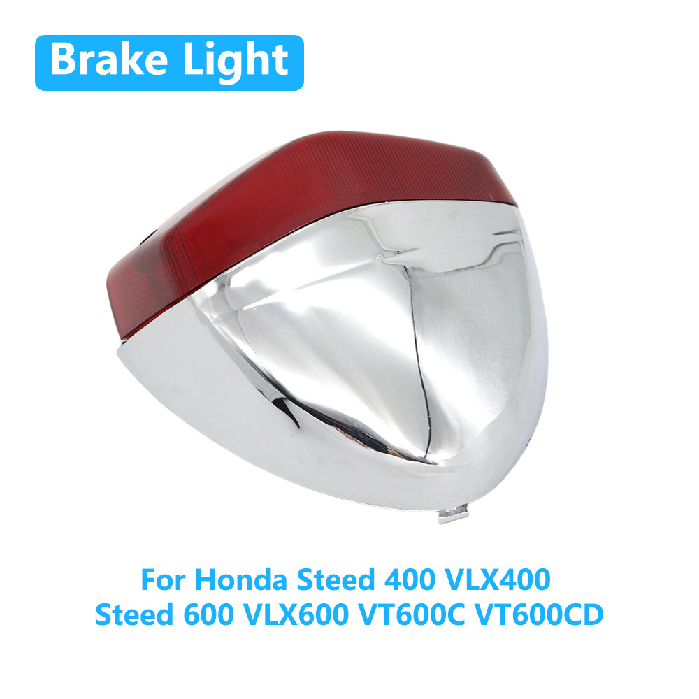 Motocycle ด้านหลังไฟเบรคกระพริบ TailLight ตัวบ่งชี้สําหรับ Honda Steed 400 VLX400 1995-1997 Steed 600 VLX600 VT600C VT600CD