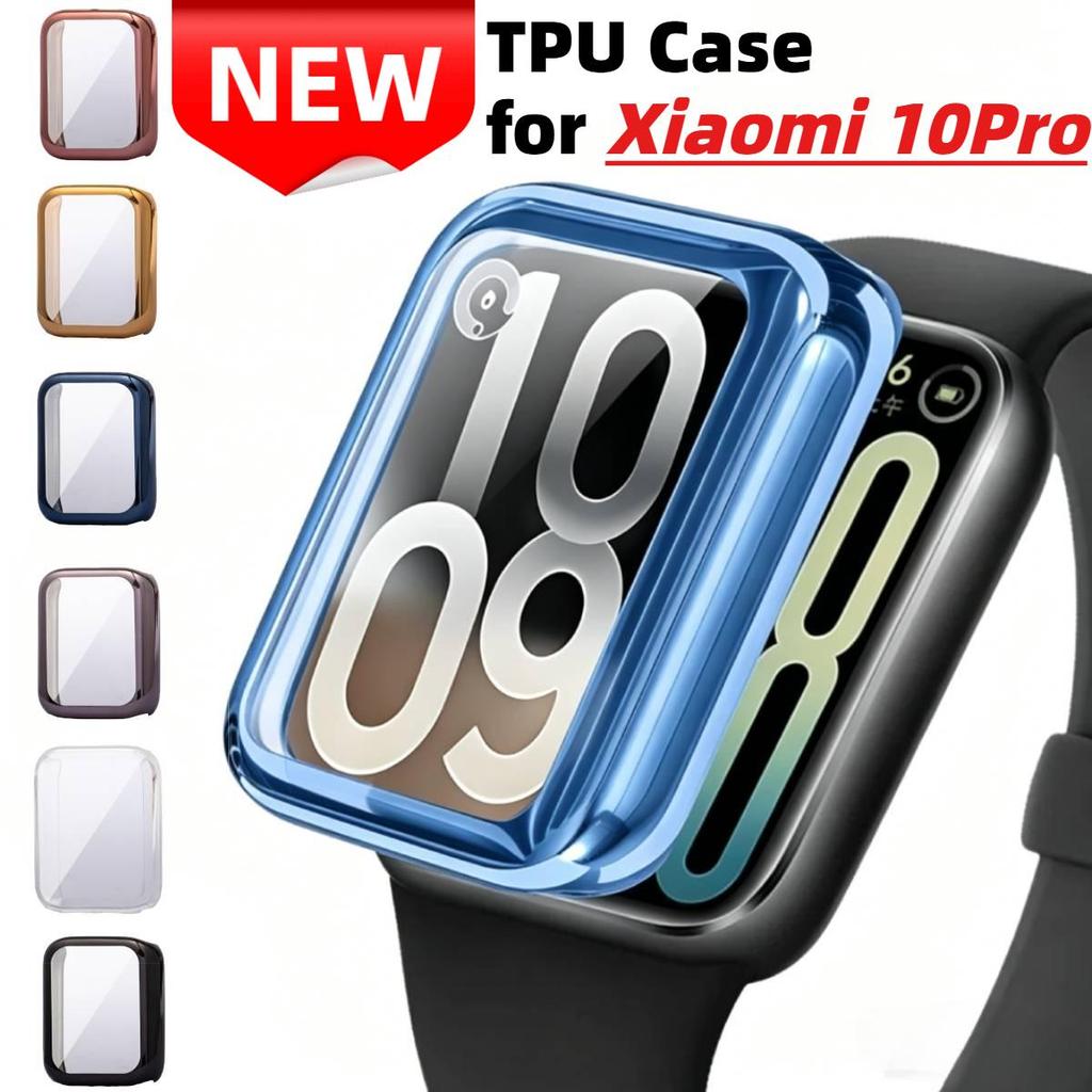 Soft TPU ป้องกันหน้าจอสําหรับ Xiaomi Smart Band 10 Pro 10Pro เซรามิคเต็มรูปแบบกันชนป้องกันกรณีสําหรับ Xiaomi 10 Pro เซรามิค