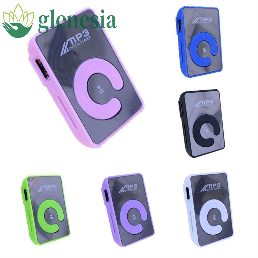 GLENESIA Mp3 เครื่องเล่นเพลง TF Card แบบพกพาลําโพง Media Player Walkman กีฬาวิ่ง U Disk MP3