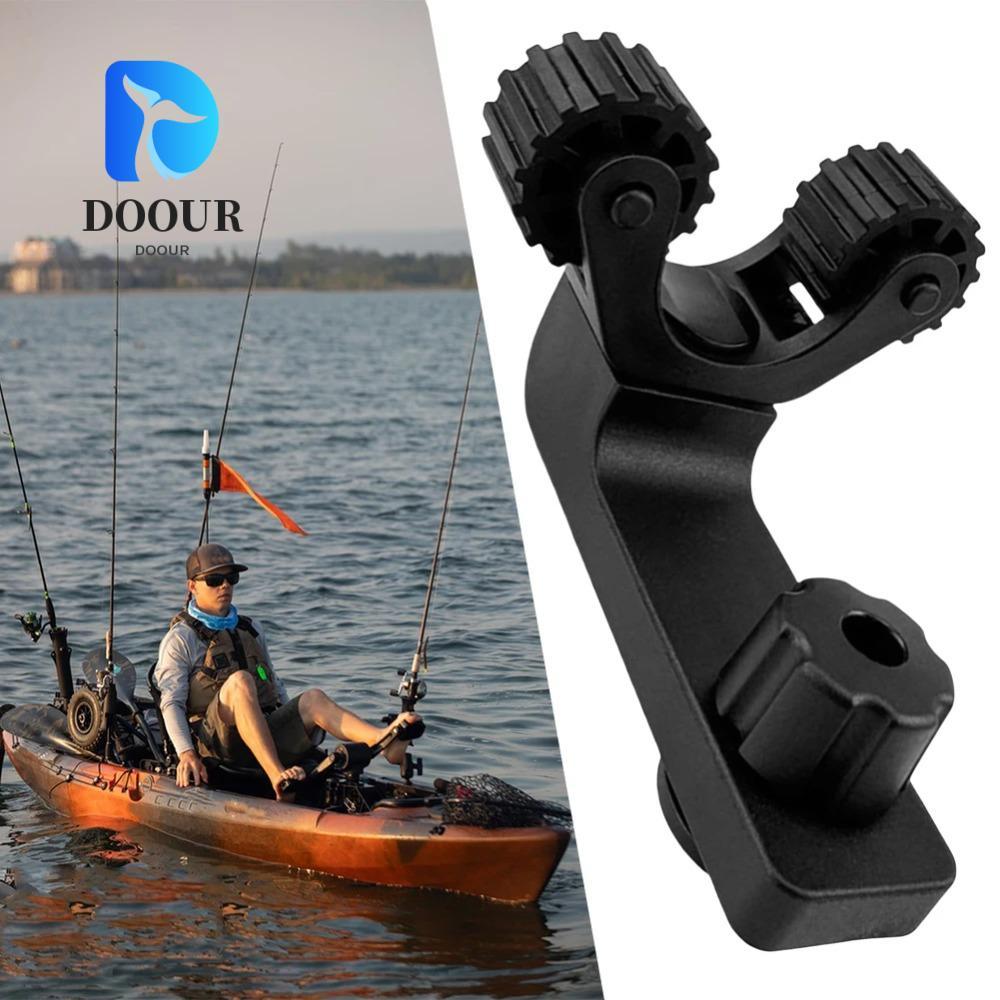 DOOUR Canoes Oar Holder,สวมใส่Universal Kayak Paddlesผู้ถือ,เปลี่ยนทนทานติดตั้งง่ายพลาสติกKayak RailตกปลาRod Holder Kayak Track Mountอุปกรณ์เสริม