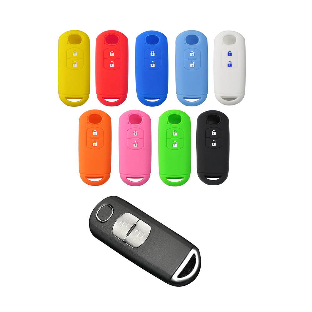 ซิลิโคน Key Fob สําหรับ Mazda 2 3 5 6 8 Atenza CX5 CX7 CX9 MX5 RX Remote Shell ป้องกันอุปกรณ์เสริมยานยนต์