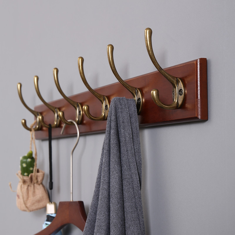 Super Load-Bearing Clothes Hook แถว Hook ติดผนังประตู Behind Coat Hook ไม้แขวนเสื้อติดผนัง เสื้อผ้า