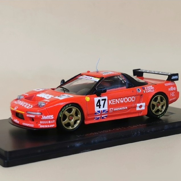 [คลังสินค้าพร้อม 1 ชิ้น] spark & hachette Joint 1/43 Honda NSX GT1 Racing Car No. 1995 รามาน เบอร์ 4