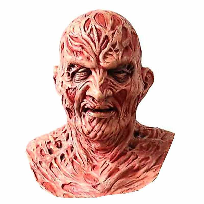 C Hot Freddy Krueger Horror Latex Fancy Dress Halloween Cosplay Nightmare Accessory