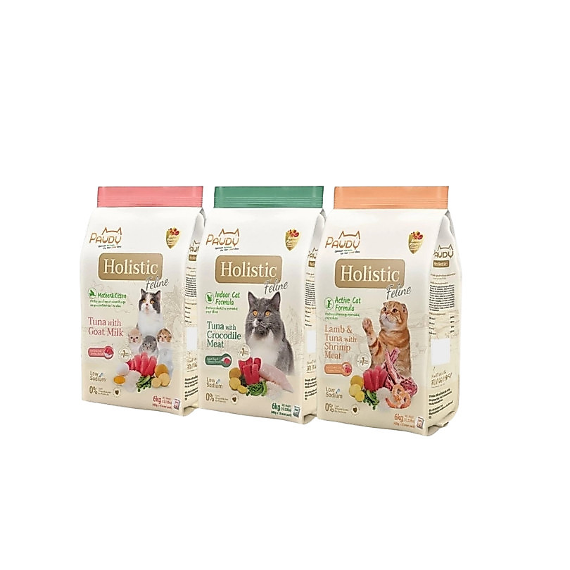6kg Pawdy Holistic พอดี้ อาหารแมวเกรดพรีเมียม สำหรับลูกแมวและแมวโตทุกสายพันธุ์
