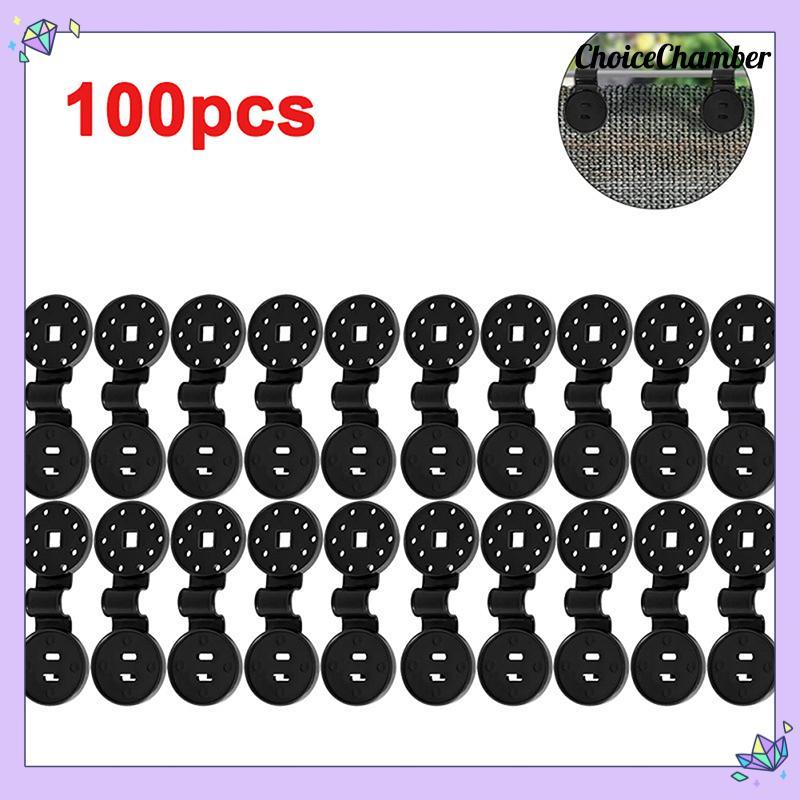 [CH] 100ชิ้นผ้าร่มคลิปพลาสติกคลิปตาข่ายบังแดดคลิปหนีบผ้าเรือนกระจก Grommet รั้วตาข่ายเบ็ด th
