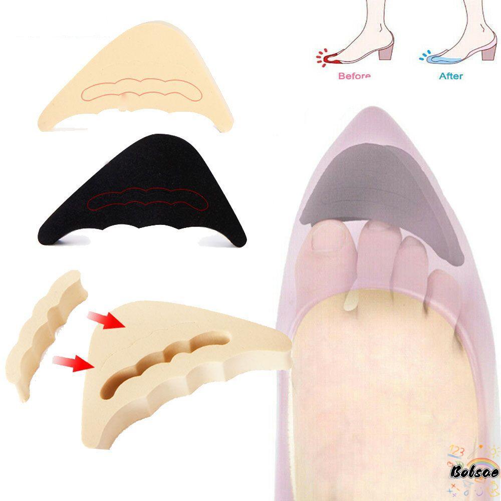BOLSACF 1 คู่ Forefoot Insoles Women Support Shoe Pad Plug Toe Shoe Cushion