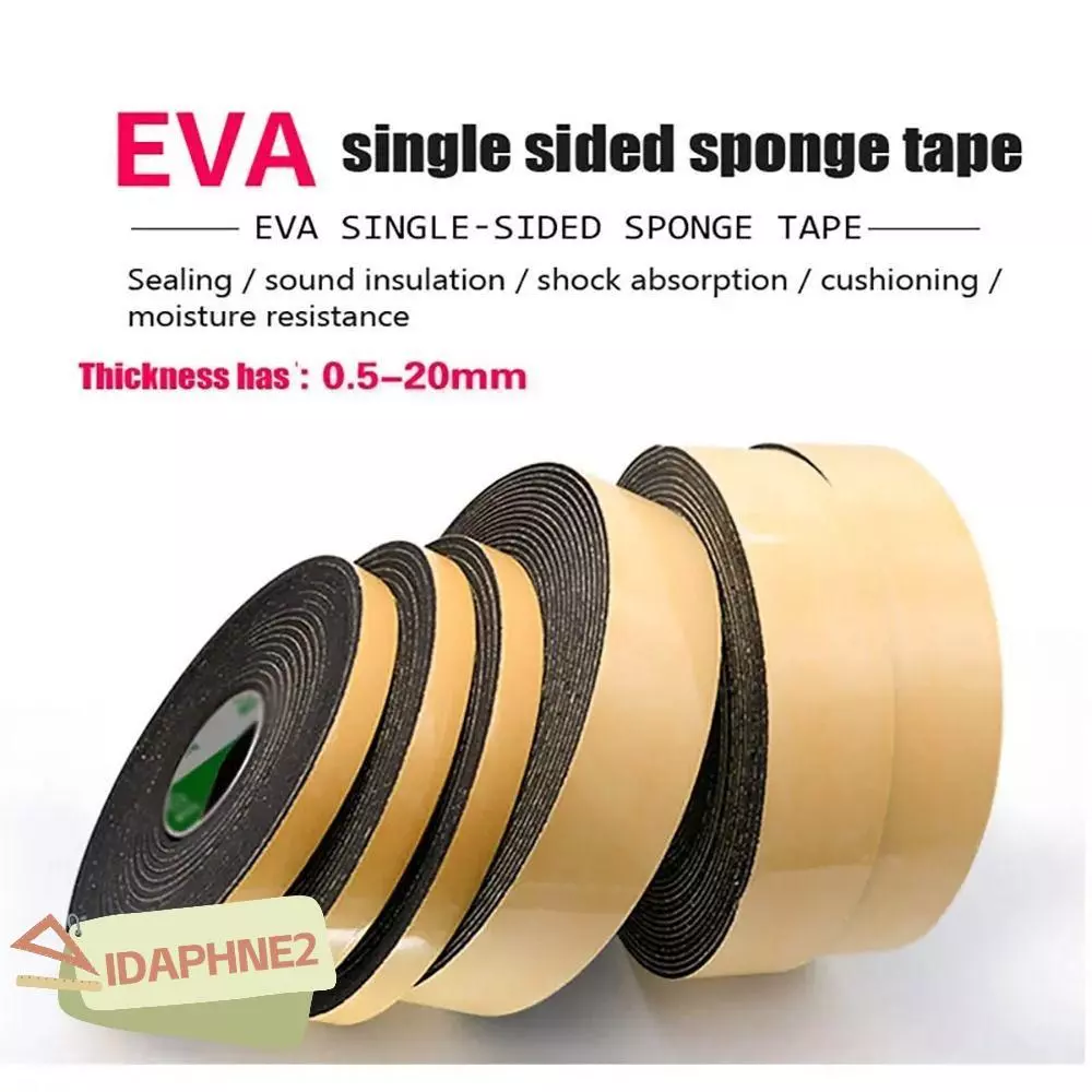 IDAPHNE2 10M เทปฟองน้ําโฟม 1-5 มม.ประตูหน้าต่างหนาป้องกันการชนกัน EVA