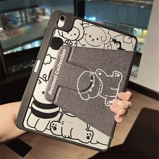 [พร้อมถาดใส่ปากกา] เคสหมุน360องศา for Samsung Galaxy Tab A8 A9+ A11+ S9FE S10+ S10 FE S9 Lite S6 Liteและ ลายการ์ตูน