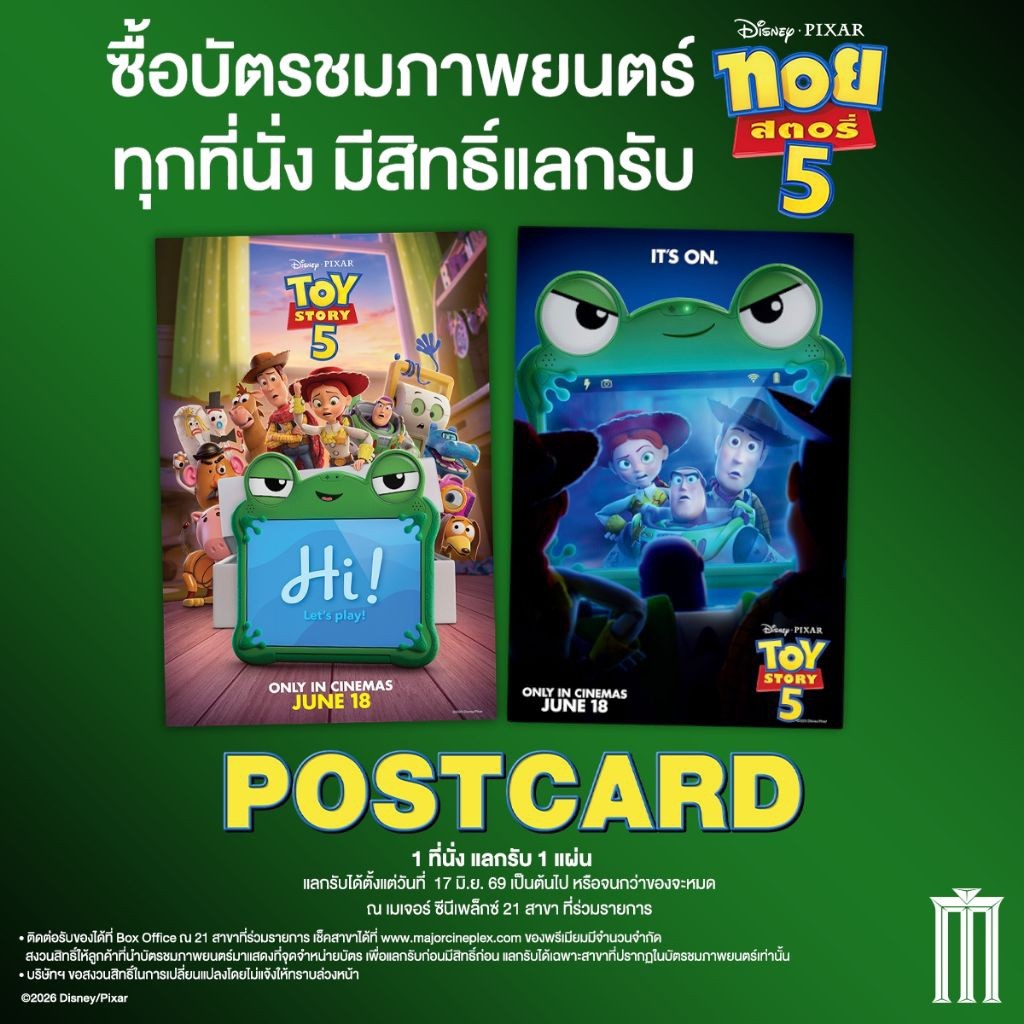 (ทักลด50%) โปสการ์ด Postcard The Mandalorian and Grogu แมนดาลอเรียนและโกรกู สตาร์วอร์ ลิขสิทธิ์แท้ Major