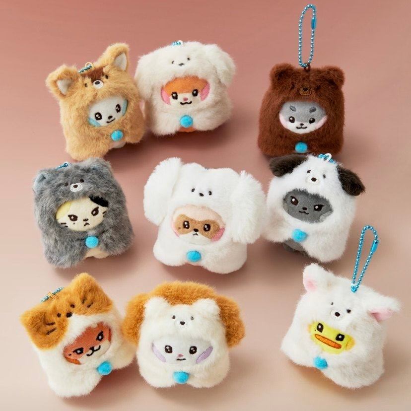 ของแท้พร้อมสต็อก zeroni Animal Series ตุ๊กตา ZB1 เสื้อคลุมจี้พวงกุญแจ Love Dumpling Star สินค้า