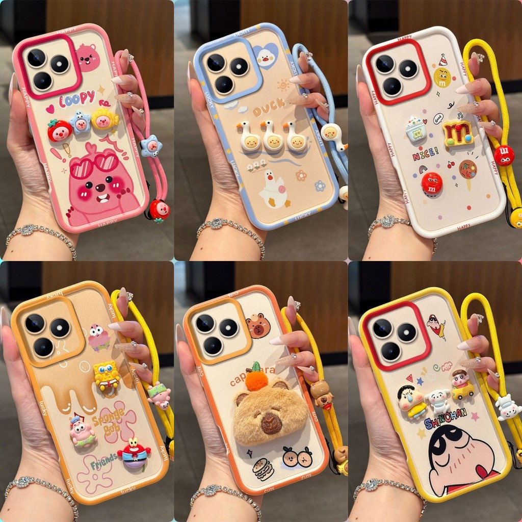 เคส OPPO A6c เคสโทรศัพท์ซิลิโคนอ่อนนุ่มตุ๊กตาการ์ตูน