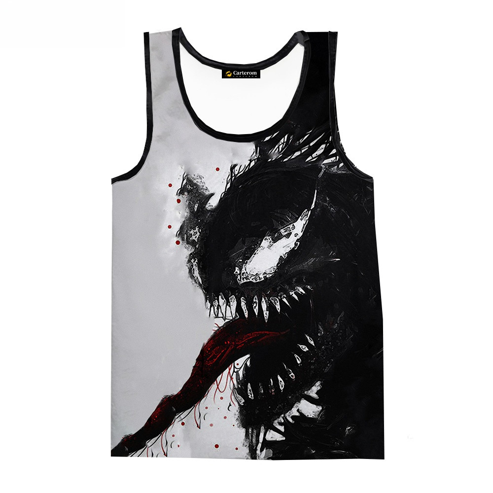 2026 Venom 3D Tank Top Unisex, เสื้อกั๊กแขนกุดลําลองฤดูร้อน, Soft Breathable Streetwear แฟชั่น Tee