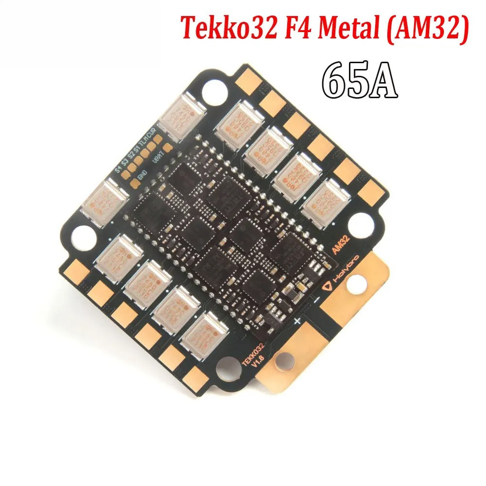 Tekko 32 F4 MCU 4in1 65A ESC AM32 Firmware 4-6S LIPO 16k-96k PWM 30.5x30.5 มม.โลหะโมดูลควบคุมความเร็