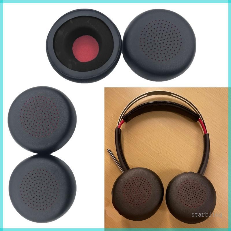 Star ใหม่แผ่นรองหูฟังแผ่นรองหูฟัง Soft Spong Earpad สําหรับ Voyagers UC B825 BLACKWIRE 5220