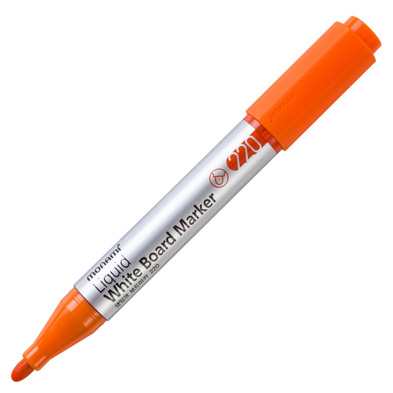 ปากกาไวท์บอร์ด 15386A 2 มม. ส้ม โมนามิ PI-220