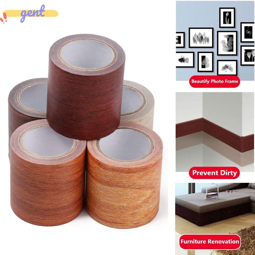 GENT 5M/ม้วนเทปตกแต่งบ้านท่อเทปเฟอร์นิเจอร์ปรับปรุงลายไม้