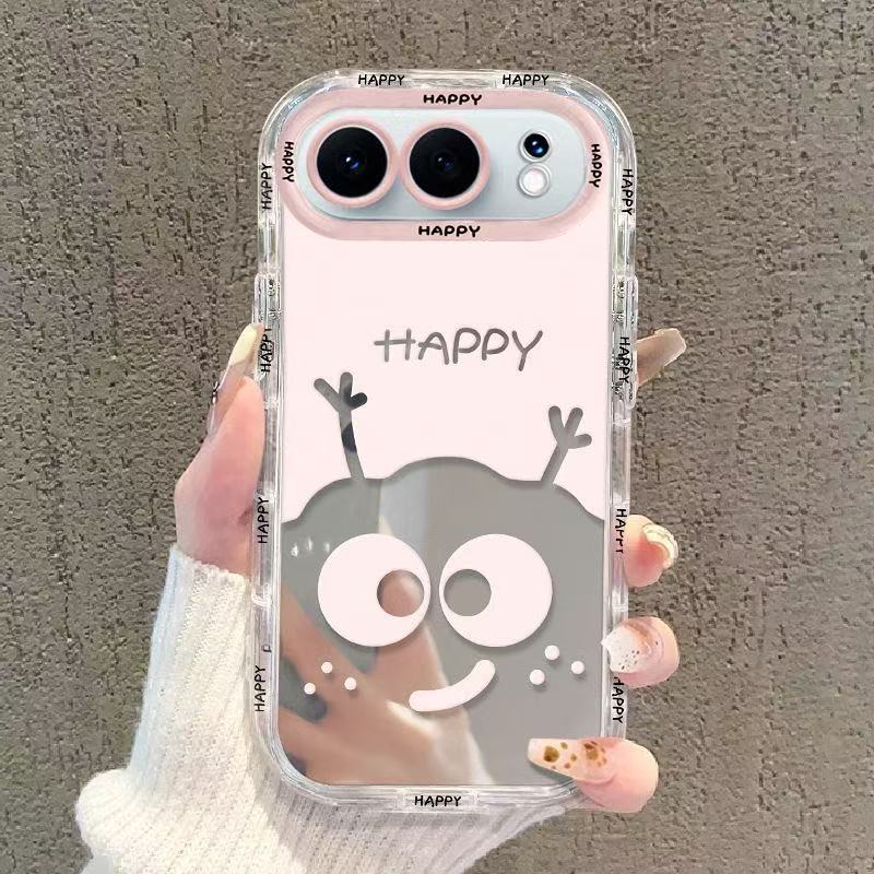 สําหรับ Vivo X300 FE/S50 Promini เคสโทรศัพท์การ์ตูนครีมถุงลมนิรภัยผู้ถือกรณีป้องกันกรณี