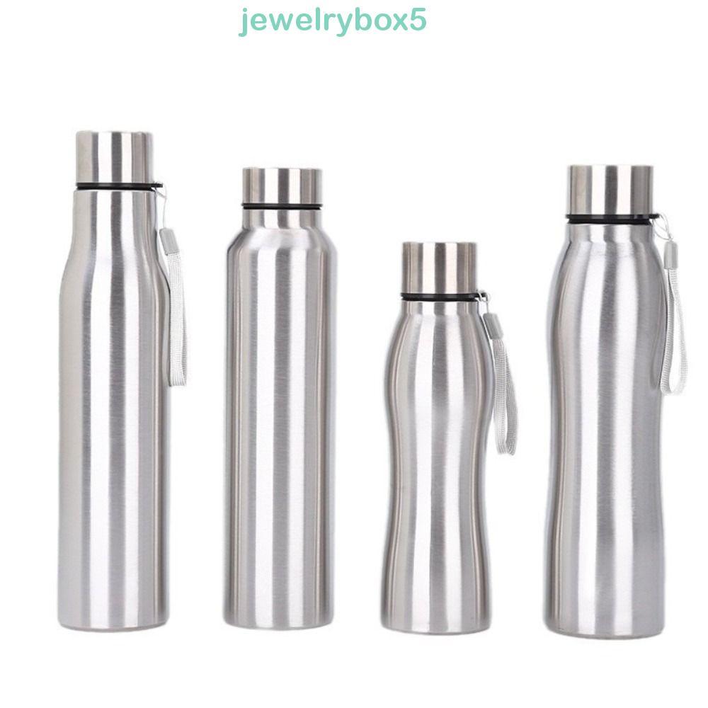 JEWELRYBOX5 ขวดเครื่องดื่มกลางแจ้ง, 750ml/1000ml ขวดน้ํากีฬาชั้นเดียว,กระติกน้ําโลหะสแตนเลสความจุขนาดใหญ่พร้อมเชือกยกถ้วยน้ําเดินทางน้ําร้อนน้ําเย็น
