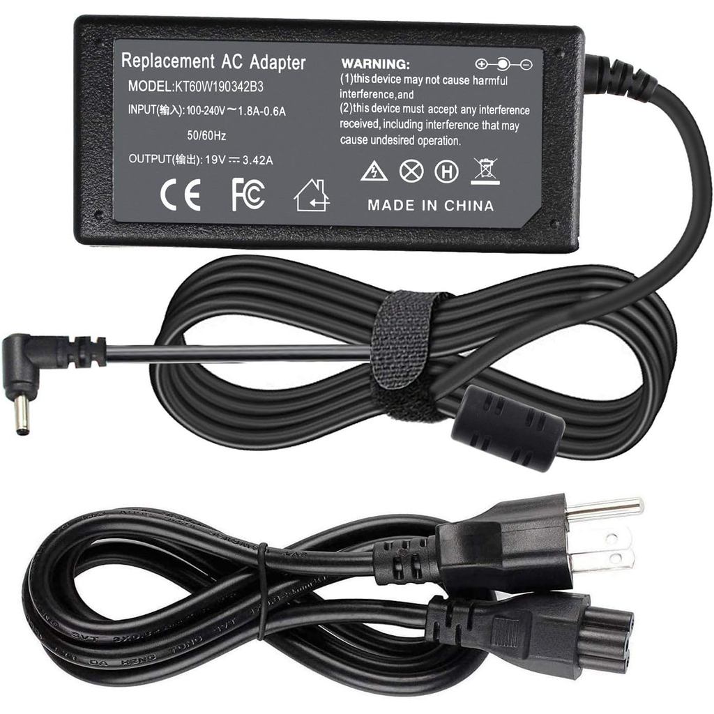 19V 3.42A อะแดปเตอร์ AC สําหรับ Acer แล็ปท็อปอะแดปเตอร์ AC A13-045N2A A11-065N1A Pa-1450-26 Aspire 1