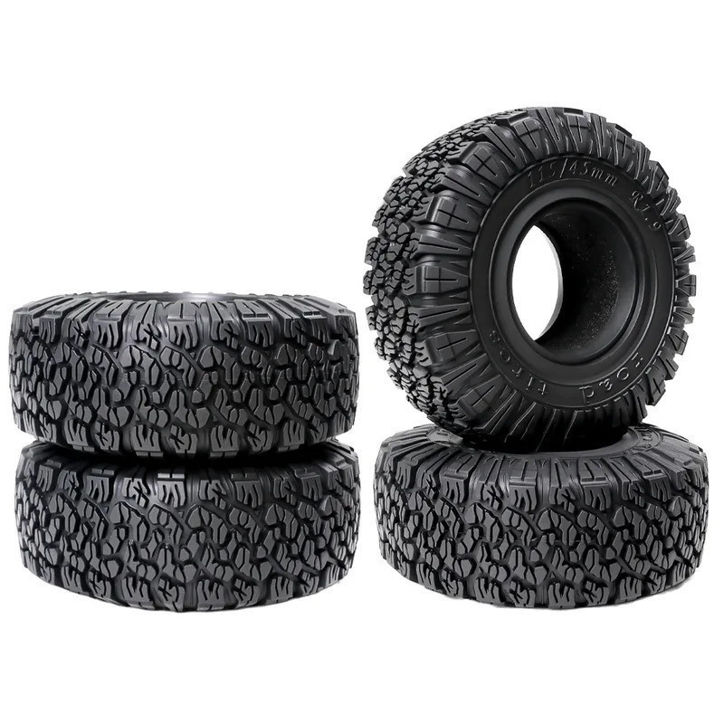 4 ชิ้น 115 มิลลิเมตร WonderRC 1.9 Crawler ยางเส้นผ่านศูนย์กลางภายนอกยางสําหรับ Axial SCX10 90047 SCX