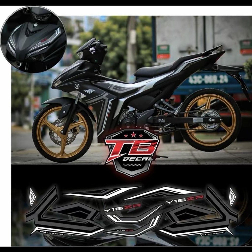 [VN] Exciter 155 Matte Black Y16ZR สติ๊กเกอร์