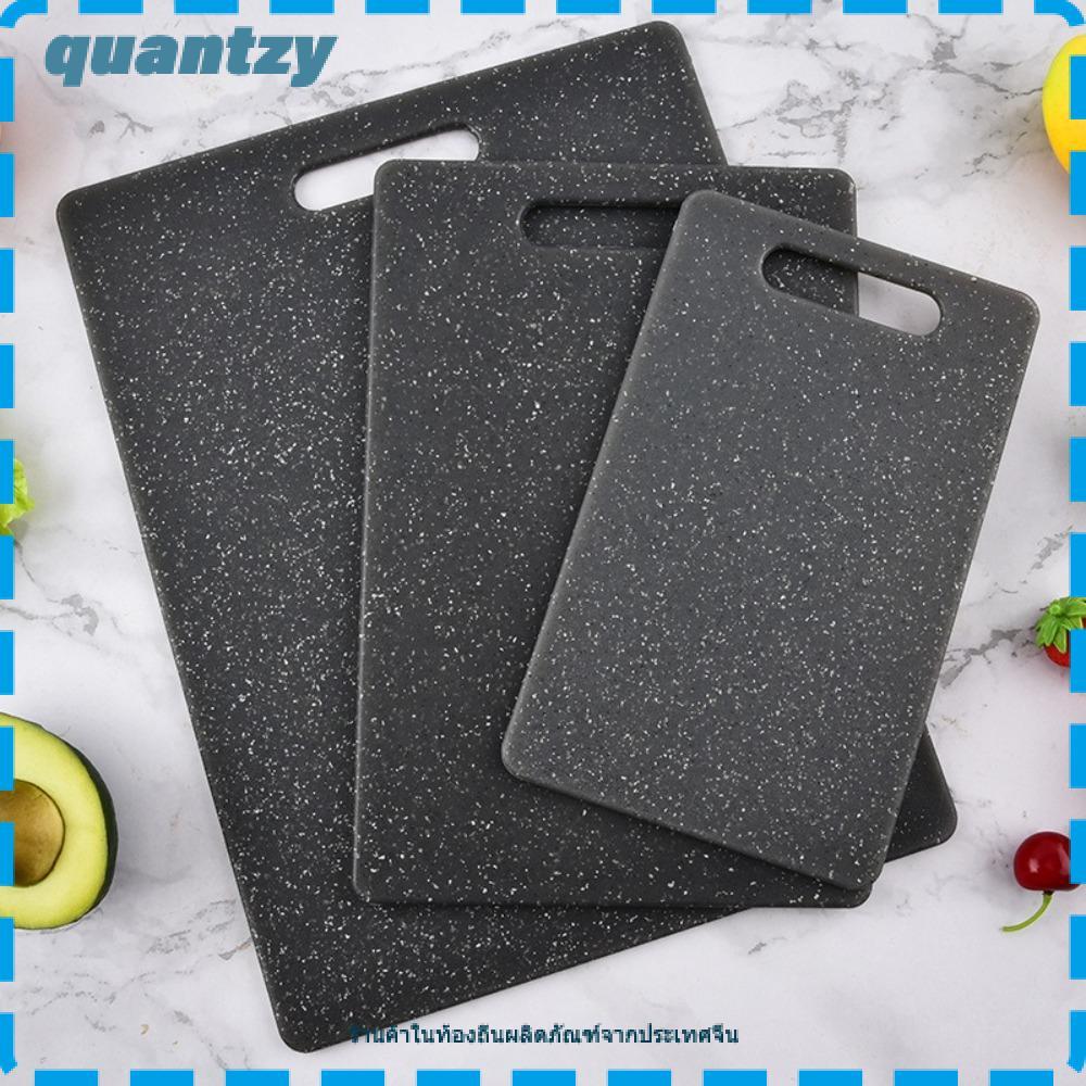 QUANTZY PP เขียง, เขียงผักต้านเชื้อแบคทีเรียป้องกันโรคราน้ําค้าง, พื้นผิวหินอ่อนทนทานเกรดอาหารเขียงเนื้อสองด้านเครื่องล้างจานปลอดภัย