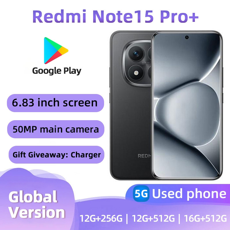 Redmi Note 15 Pro+(5G)สมาร์ทโฟน 256GB โทรศัพท์มือสองสภาพดีทุกสี