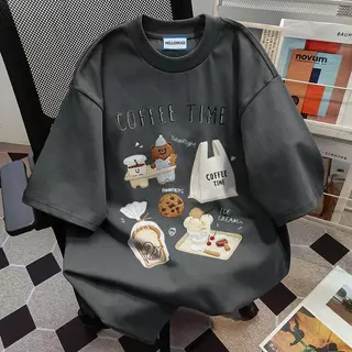 เสื้อยืด oversize เกาหลี ผ้าคอตตอนแท้ 100% เย็นจัด แห้งไว ระบายอากาศดี unisex ใส่ได้ทั้ง ชายหญิง #39