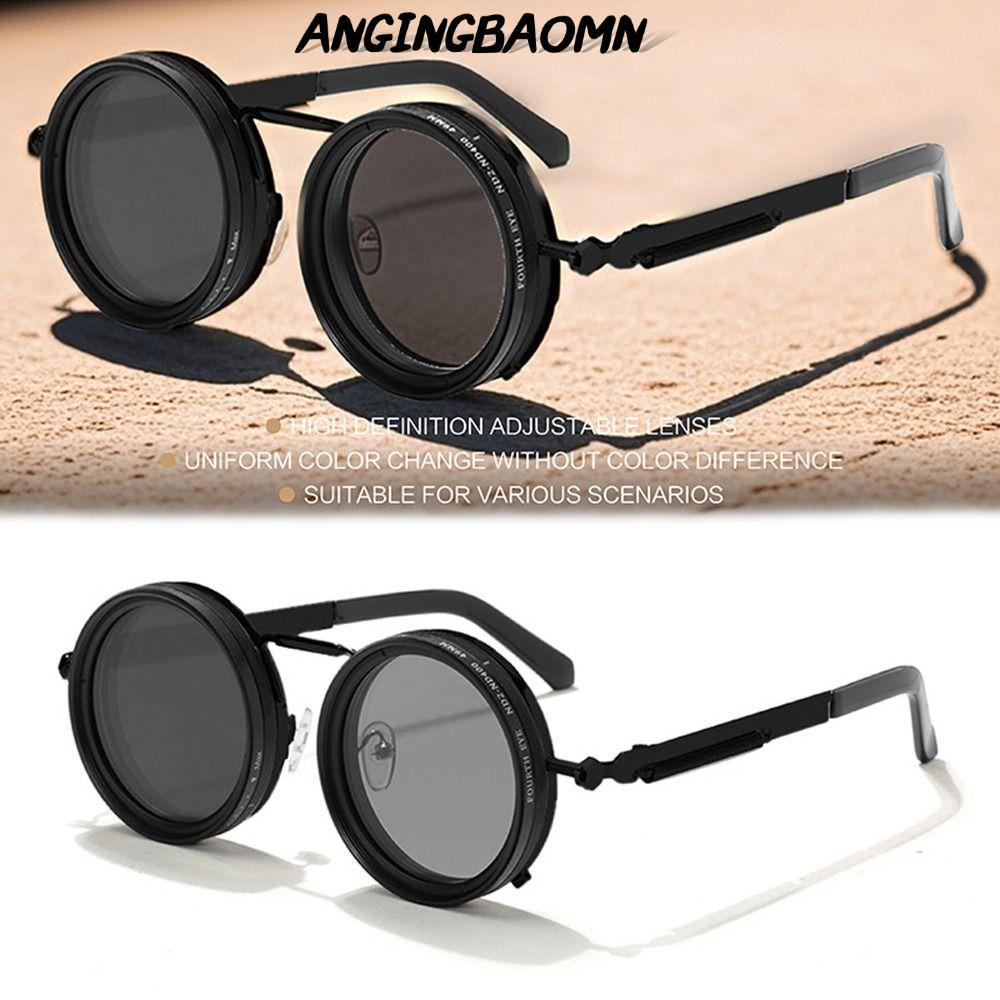 ANGINGBAOMN แว่นตาลดแสงแบบปรับได้, ND Filter แว่นกันแดดโพลาไรซ์ 9 ระดับ, แฟชั่น ND2-400 UV400 ตกปลาแว่นตากันแดดขับรถ