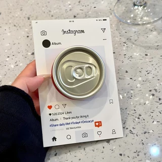 ที่ไม่ซ้ํากัน INS Creative Soda สามารถแม่เหล็ก Kickstand Case, Full-Cover ฟิล์มกันกระแทกฝาครอบโทรศัพท์สําหรับ iPhone 17 Pro Max, 16 Pro, 15, 14 Pro, 13, การออกแบบ Unisex