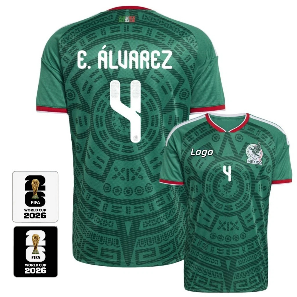 26/27 Mexic.o home away เสื้อฟุตบอลผู้ชายเสื้อกีฬาแฟนๆรุ่น S-4XL